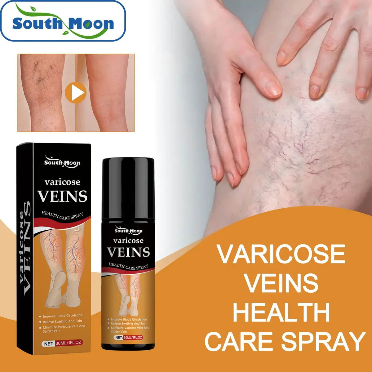 Varicose Vein Spray Leg Pain Gone, Confidence On 🔥 Buy 1 Get 1 FREE 🔥
